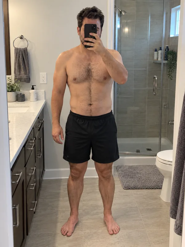 AI-generated illustration of a man with a leaner, more defined physique